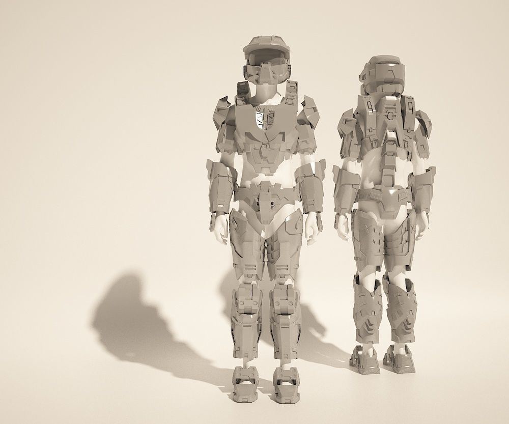Custom Master Chief Halo4 cosplay style costume files for 3d pri 3D print model_3