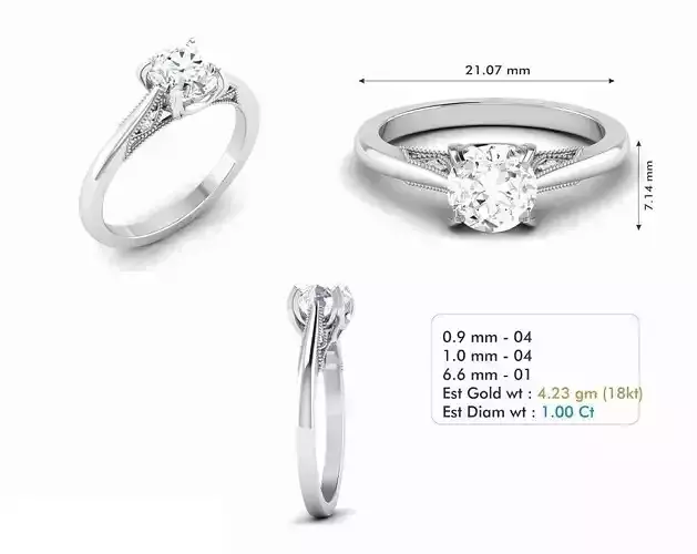 Thin Engagement Ring With Diamond 5