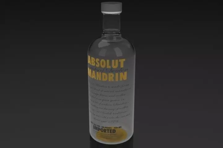 Absolut Mandarin Free 3D model_0