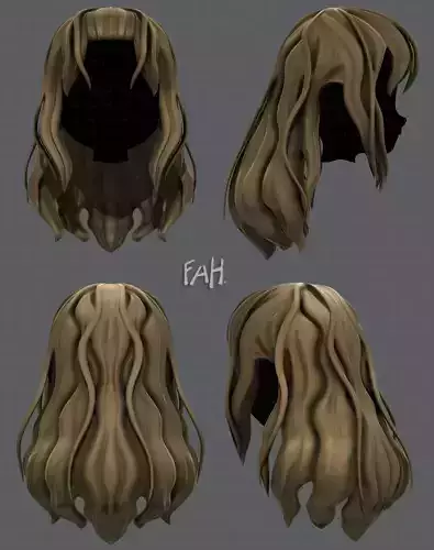 3D Hair style for girl V23