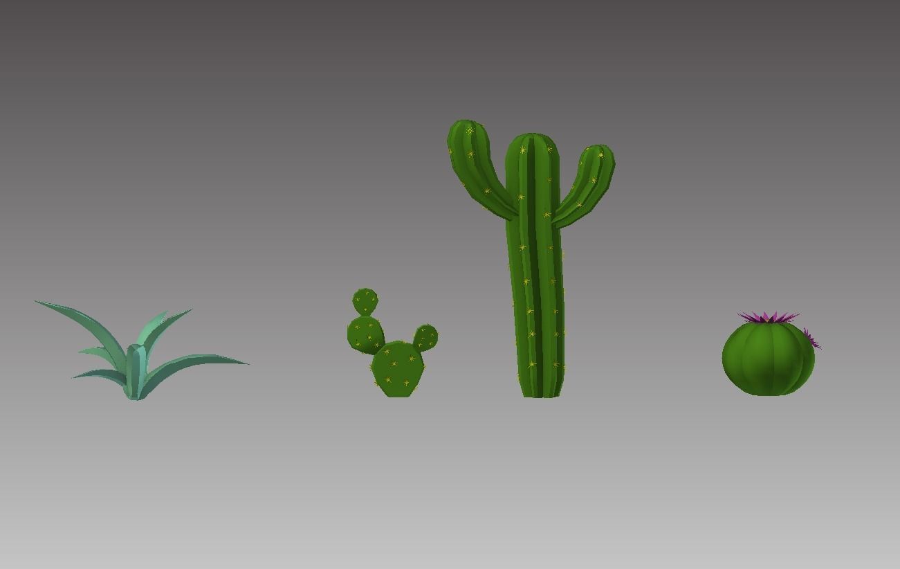 Polygon Desert Pack Free low-poly 3D model_3