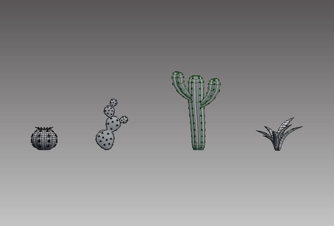 Polygon Desert Pack Free low-poly 3D model_4