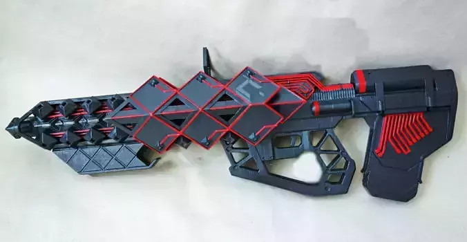 Outbreak Prime pulse rifle prop from Destiny 3d printable model 3D print model