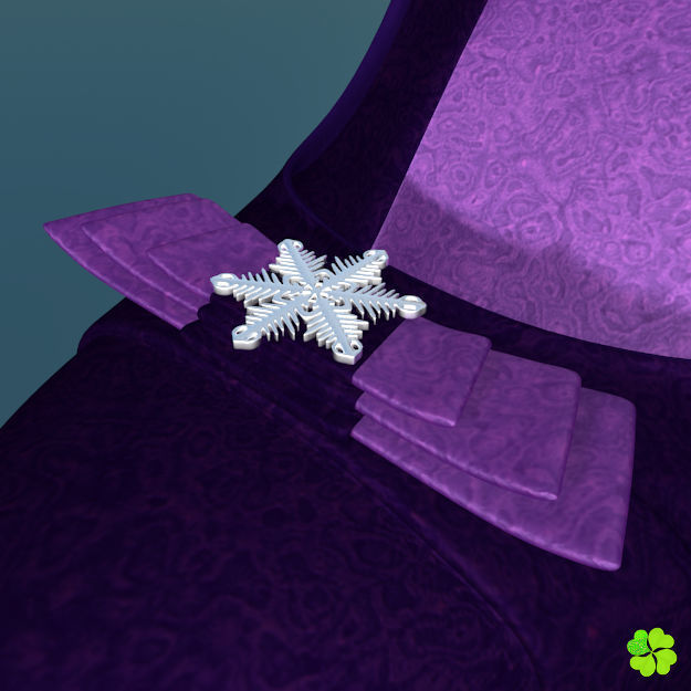 Snowflake shoes high heels low poly Low-poly 3D model_6