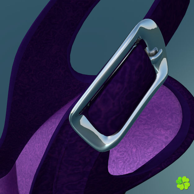 Snowflake shoes high heels low poly Low-poly 3D model_13