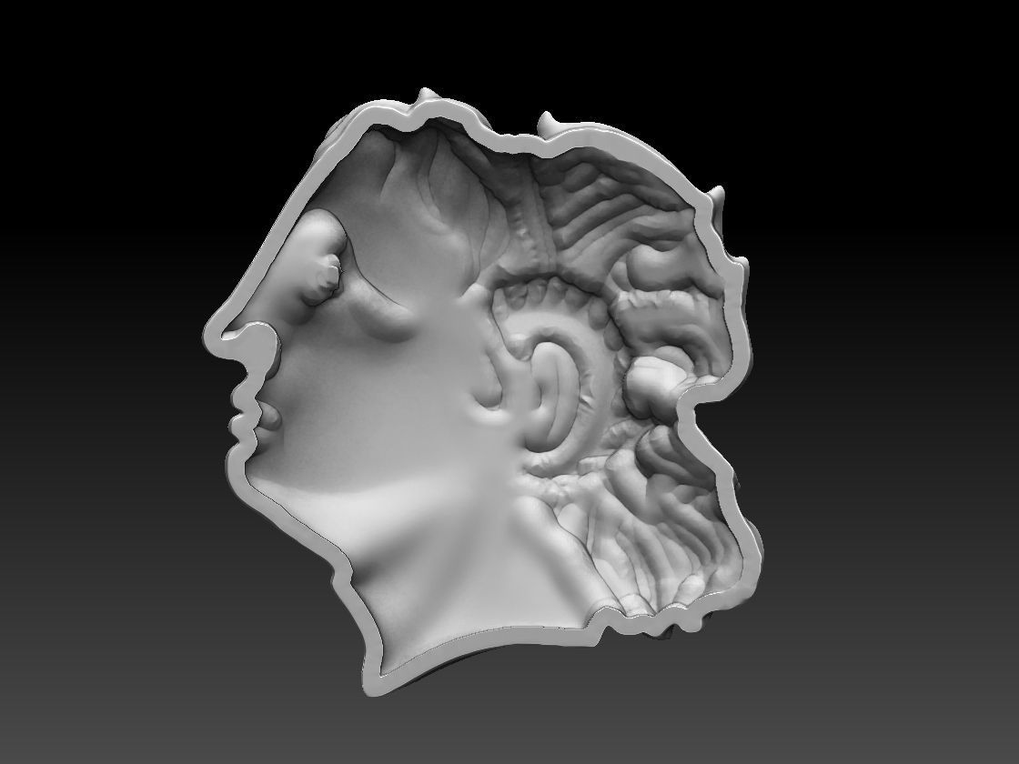 Alexander the Great Pendant 3D print model_3