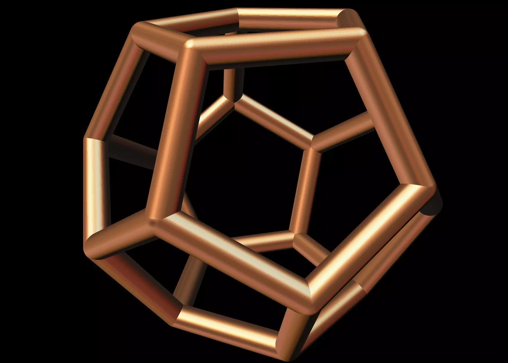 059 Dodecahedron 20 cm dE-16mm 3D print model