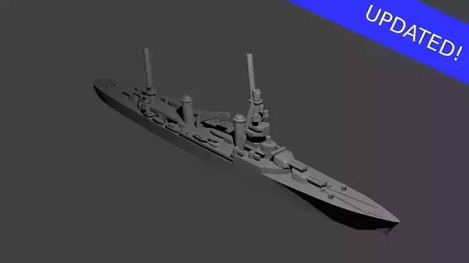 French Suffren Class Cruiser Warship