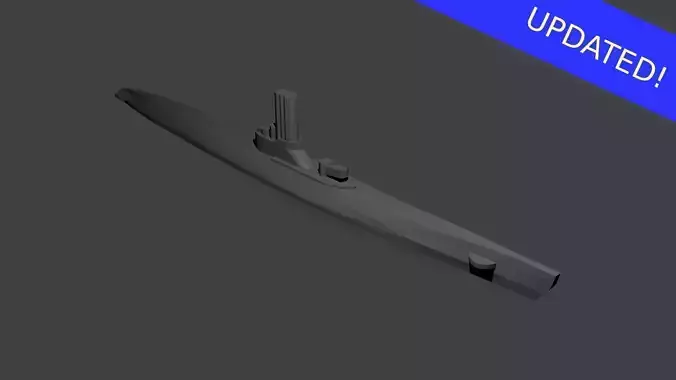 Japanese Type-C Submarine Free 3D print model