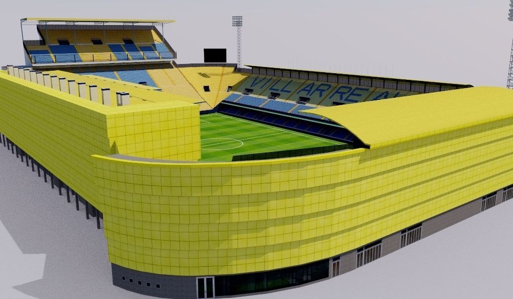 Estadio de la Ceramica - Villarreal Low-poly 3D model_2