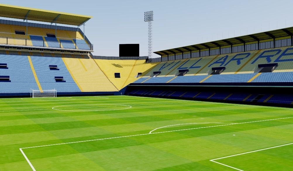 Estadio de la Ceramica - Villarreal Low-poly 3D model_4