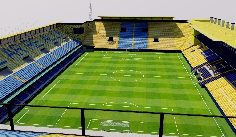 Estadio de la Ceramica - Villarreal Low-poly 3D model_1