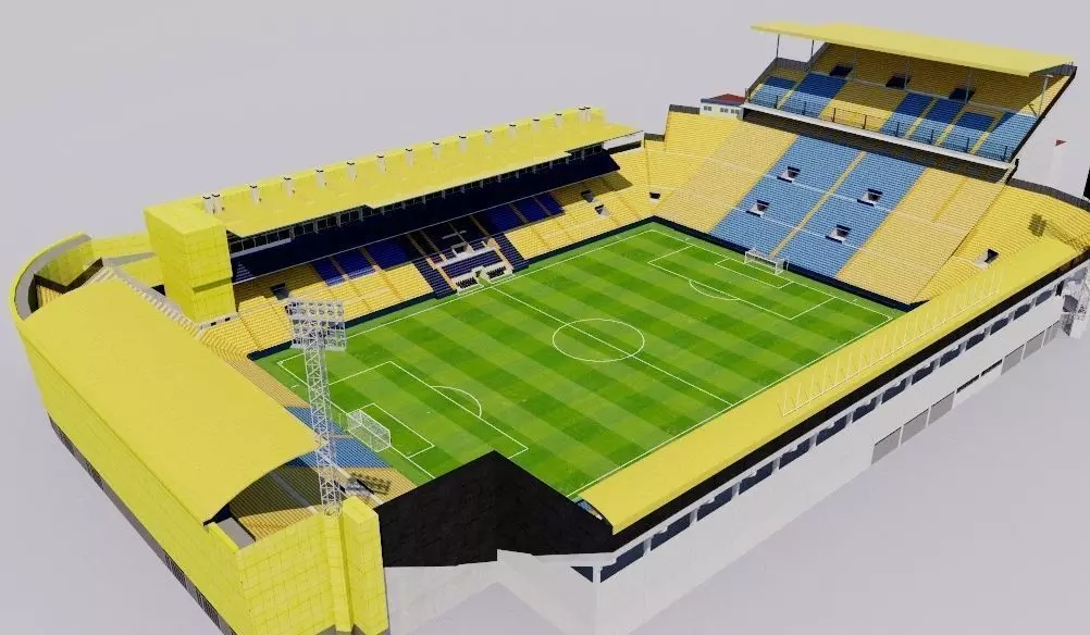 Estadio de la Ceramica - Villarreal Low-poly 3D model_0