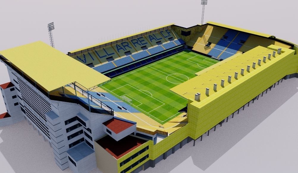 Estadio de la Ceramica - Villarreal Low-poly 3D model_7