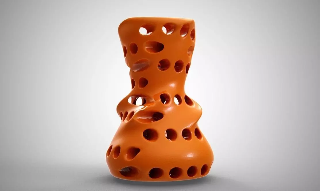 Perforated Vase 3D print model_0