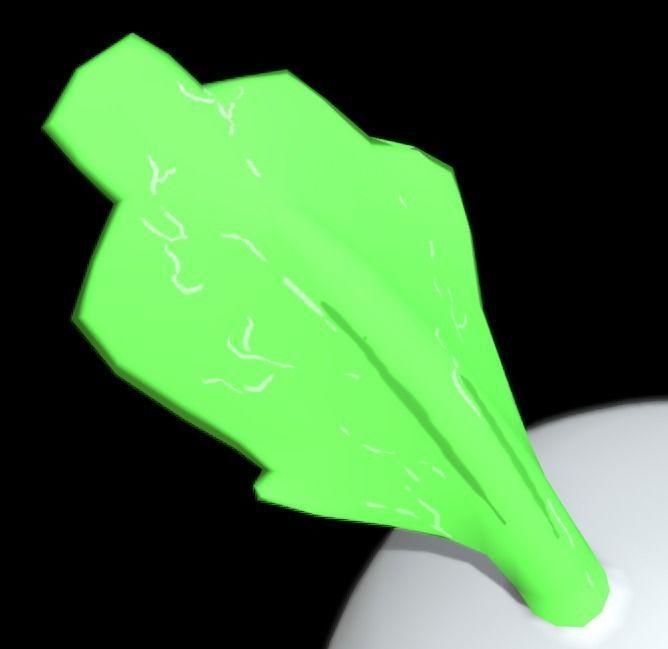 Carrit leaf 3D model_2