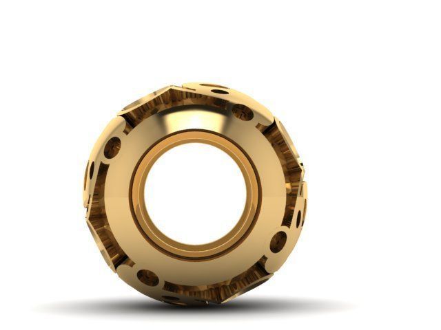 happy mcky mouse charm ball  3D print model_2