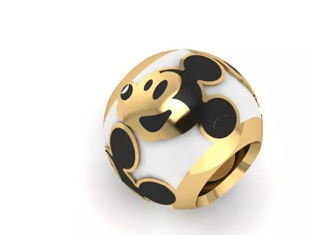 happy mcky mouse charm ball  3D print model_0
