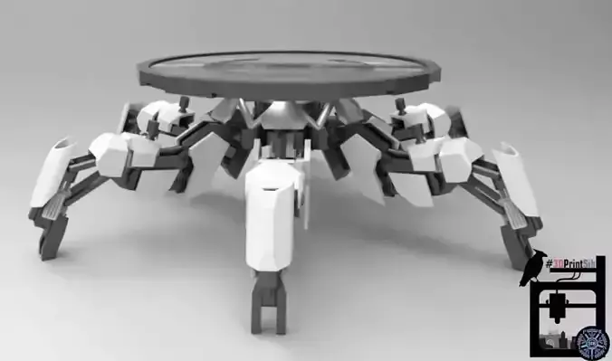 Mech - Rotating table 3D print model