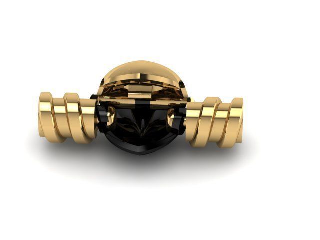 heart charm lock set  3D print model_1