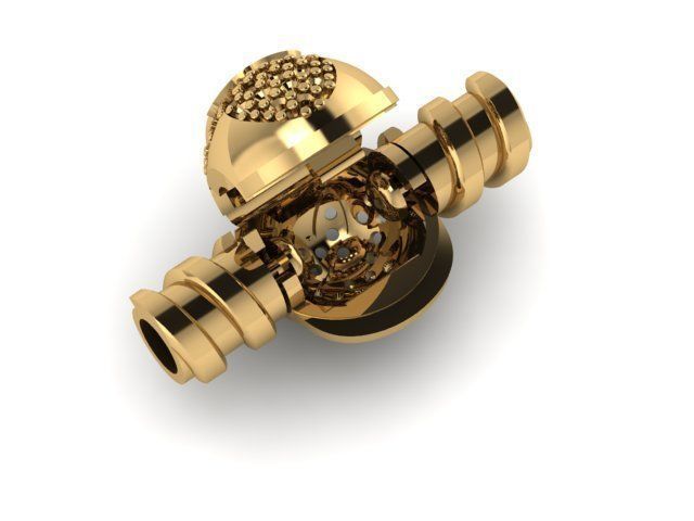 minnie mouse charm lock set 3D print model_1