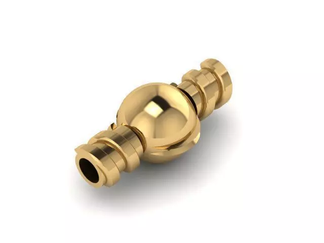 sphere charm lock set 3D print model_0