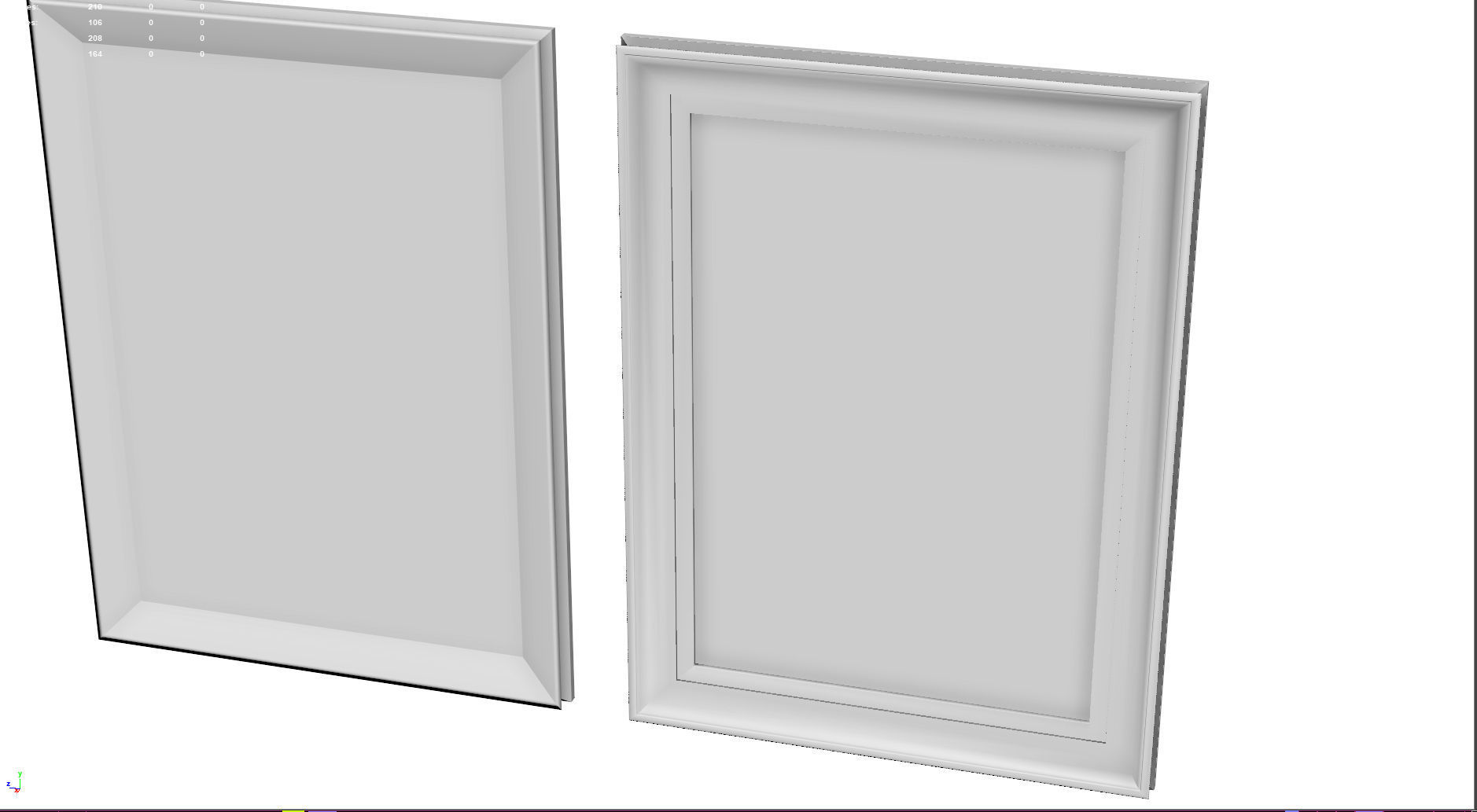 Picture frame -  game ready - VR AR Low-poly 3D model_11