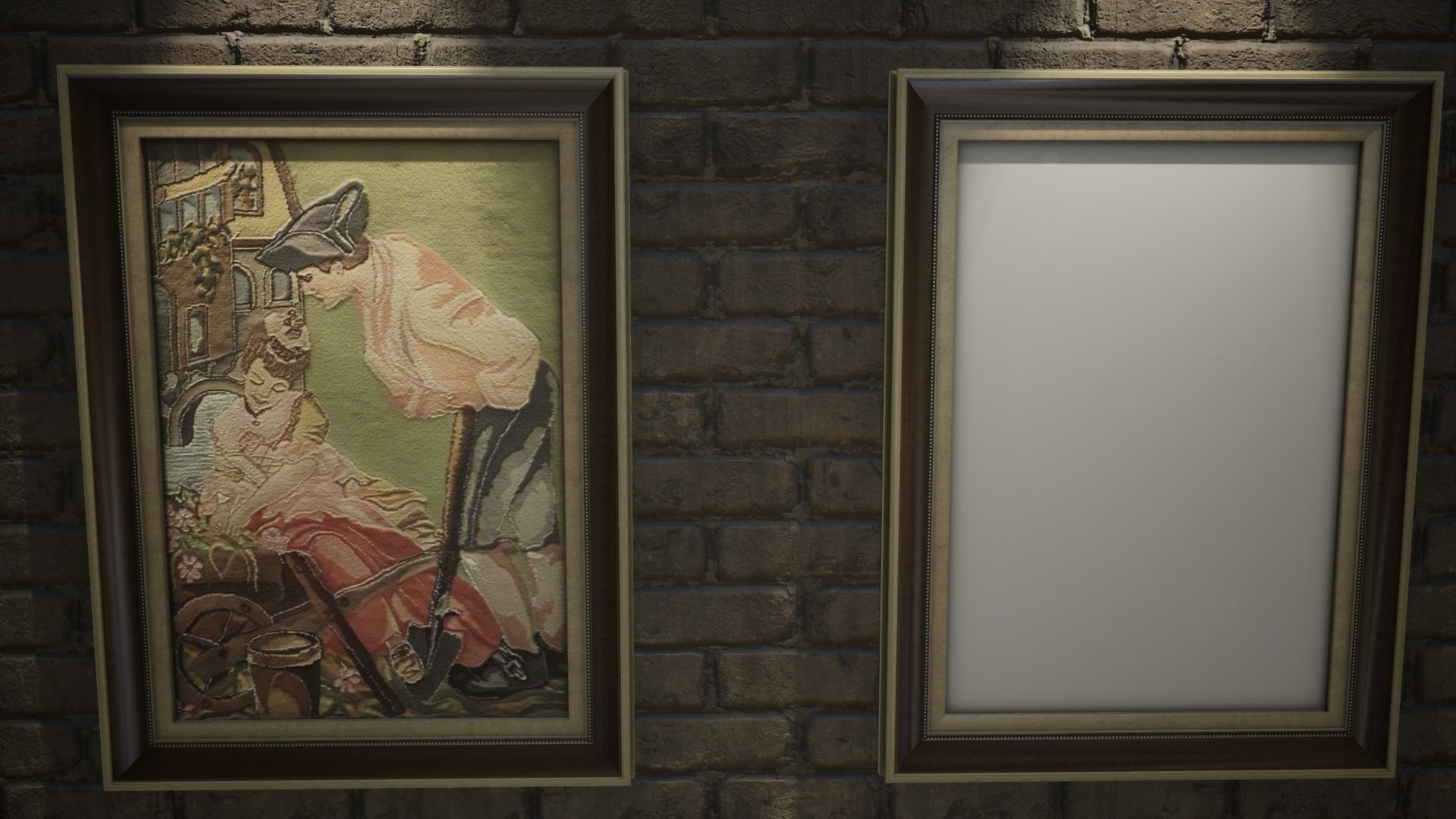 Picture frame -  game ready - VR AR Low-poly 3D model_2