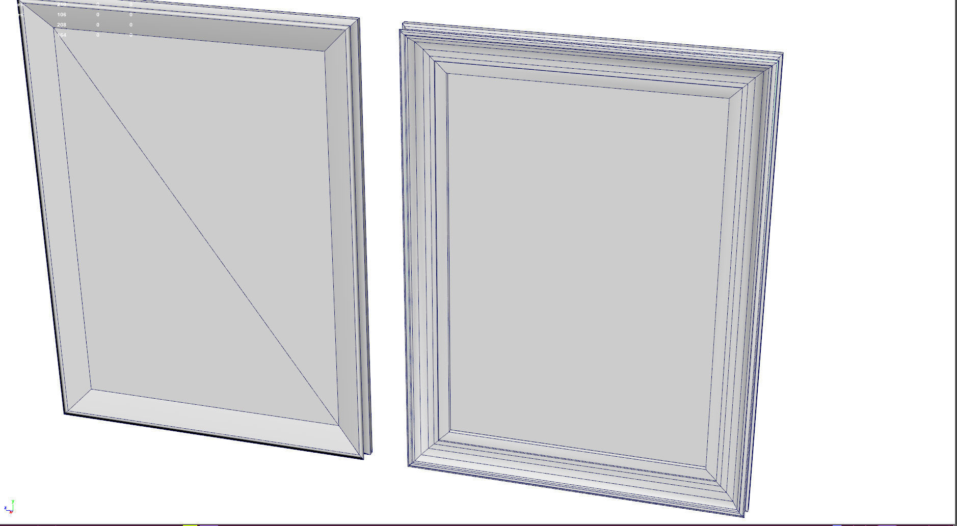 Picture frame -  game ready - VR AR Low-poly 3D model_7