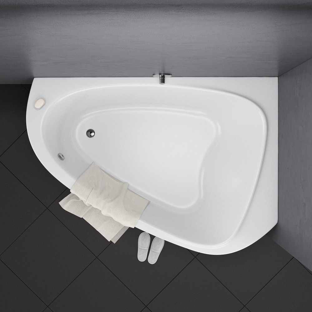 Set of baths Ravak set 14 -LoveStory -Chrome -Rosa 95 -BeHapp 3D model_2