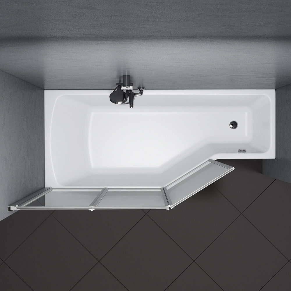 Set of baths Ravak set 14 -LoveStory -Chrome -Rosa 95 -BeHapp 3D model_17