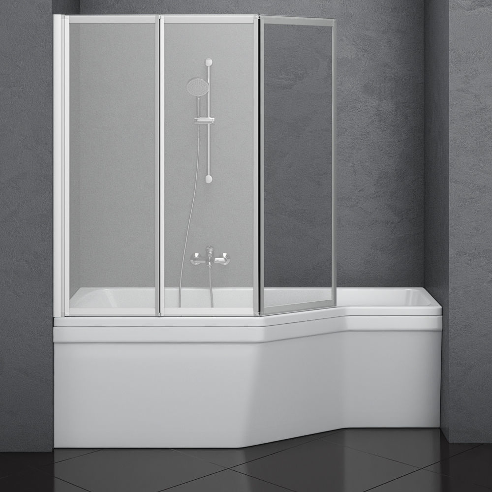 Set of baths Ravak set 14 -LoveStory -Chrome -Rosa 95 -BeHapp 3D model_16