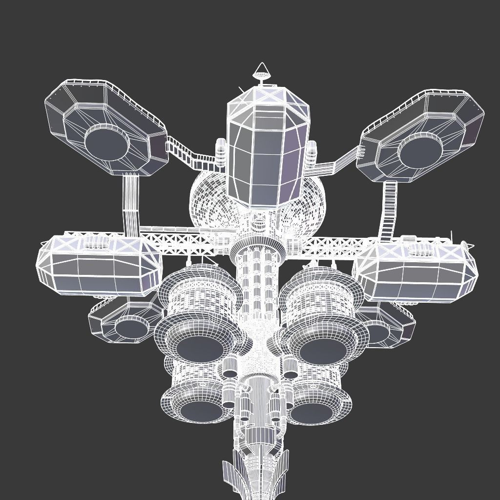 space station 3D model_7