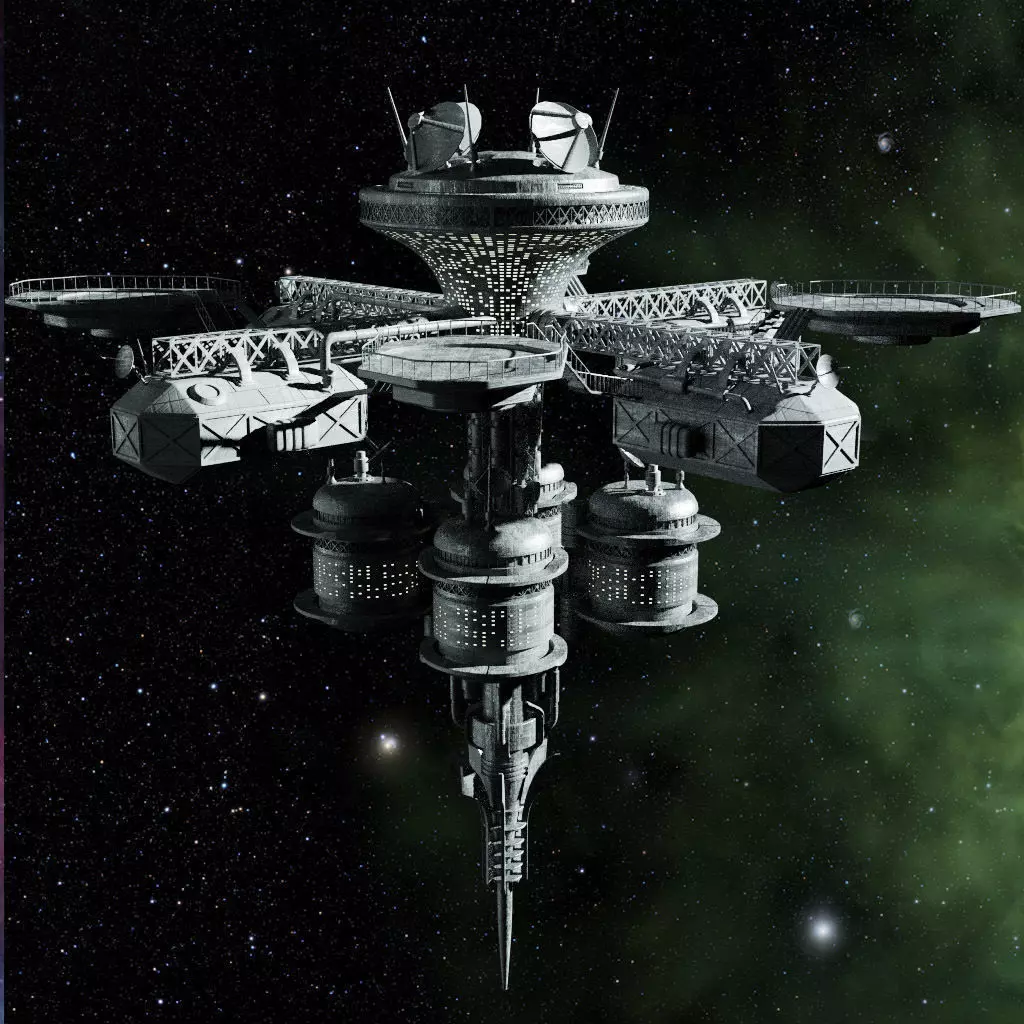 space station 3D model_0