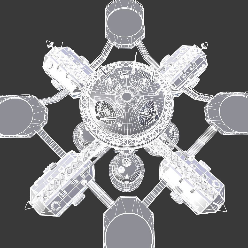 space station 3D model_8