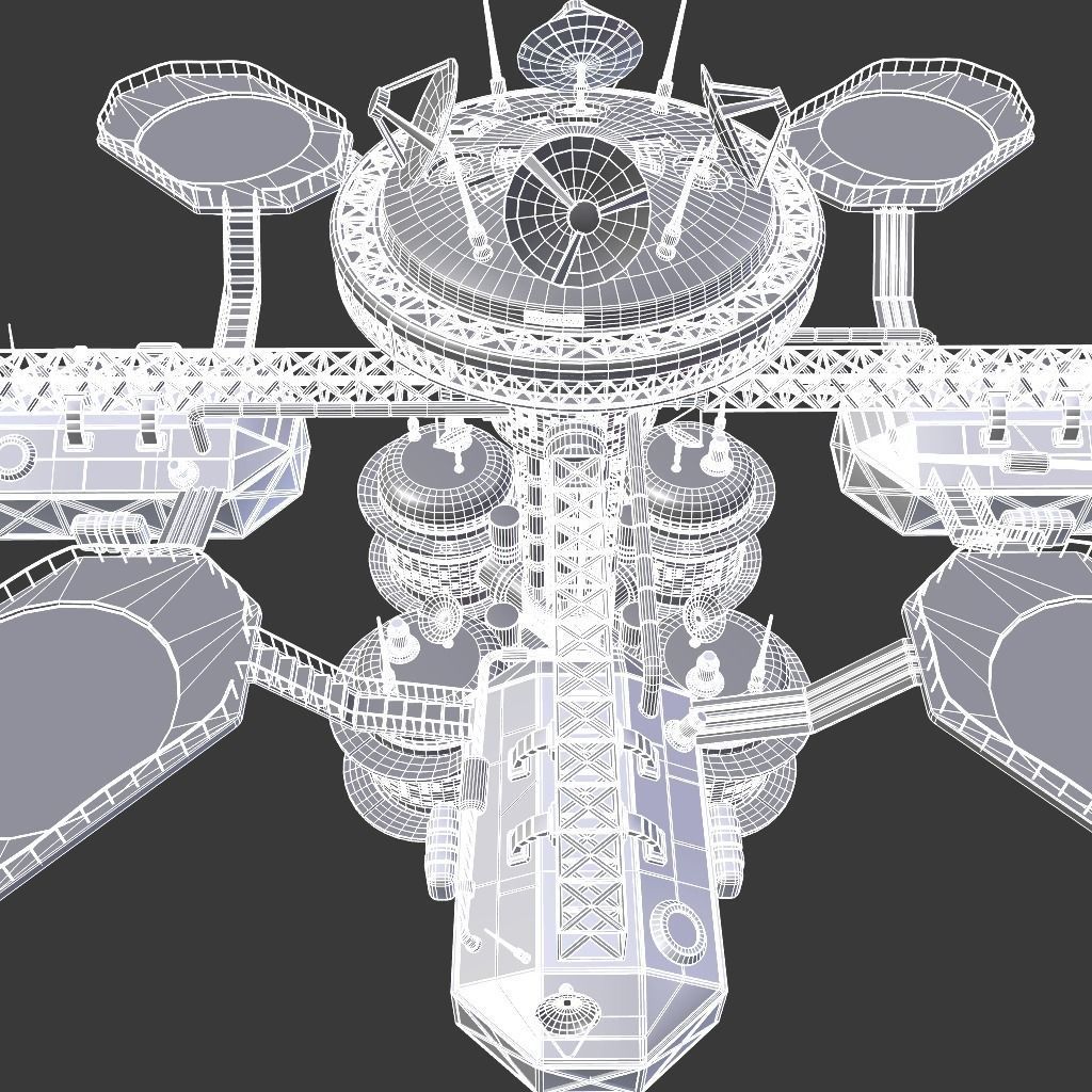 space station 3D model_9
