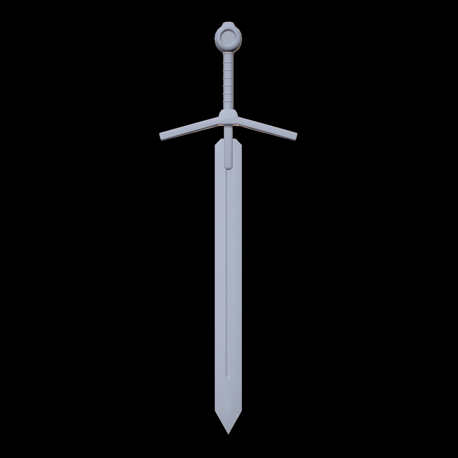 HIE Game Ready Sword N1 Free low-poly 3D model_3