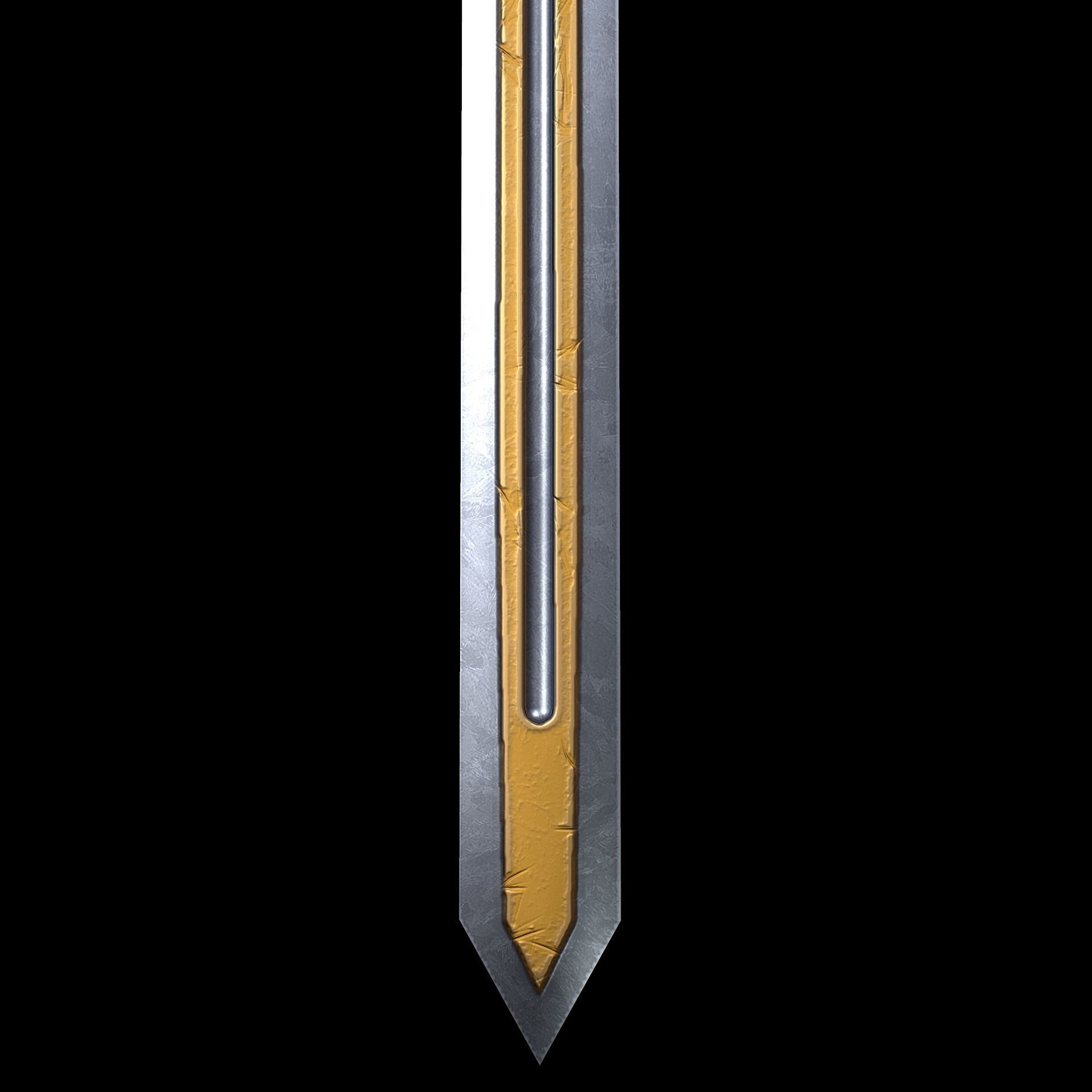 HIE Game Ready Sword N1 Free low-poly 3D model_8
