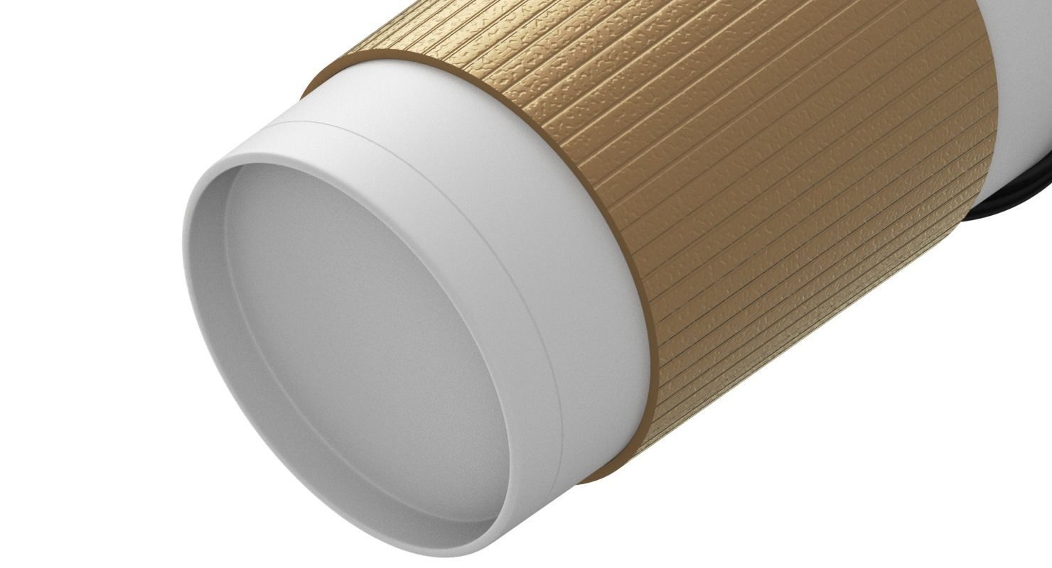 Takeout Coffee Cup with Lid and Holder 3D model_18