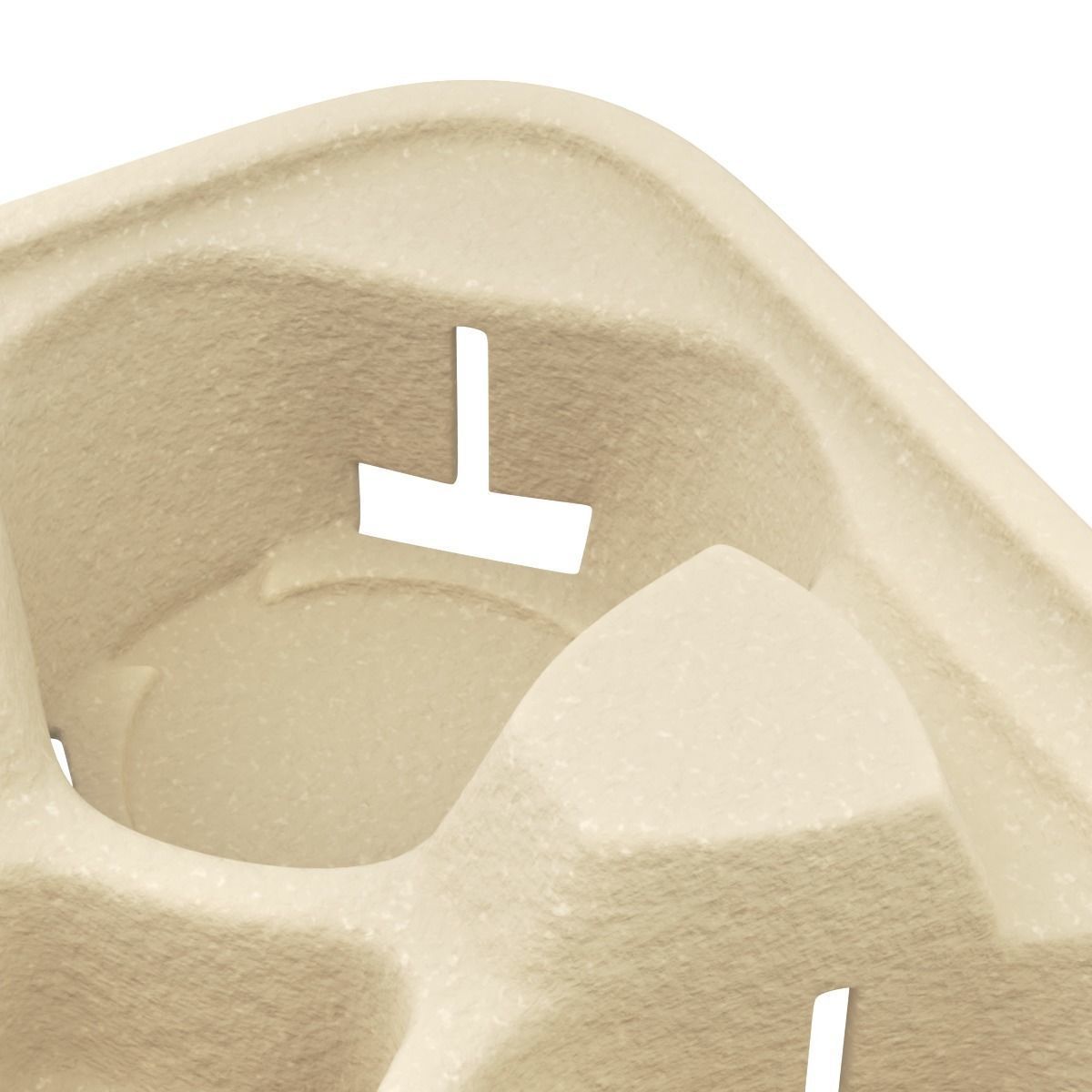 Takeout Coffee Cup with Lid and Holder 3D model_9