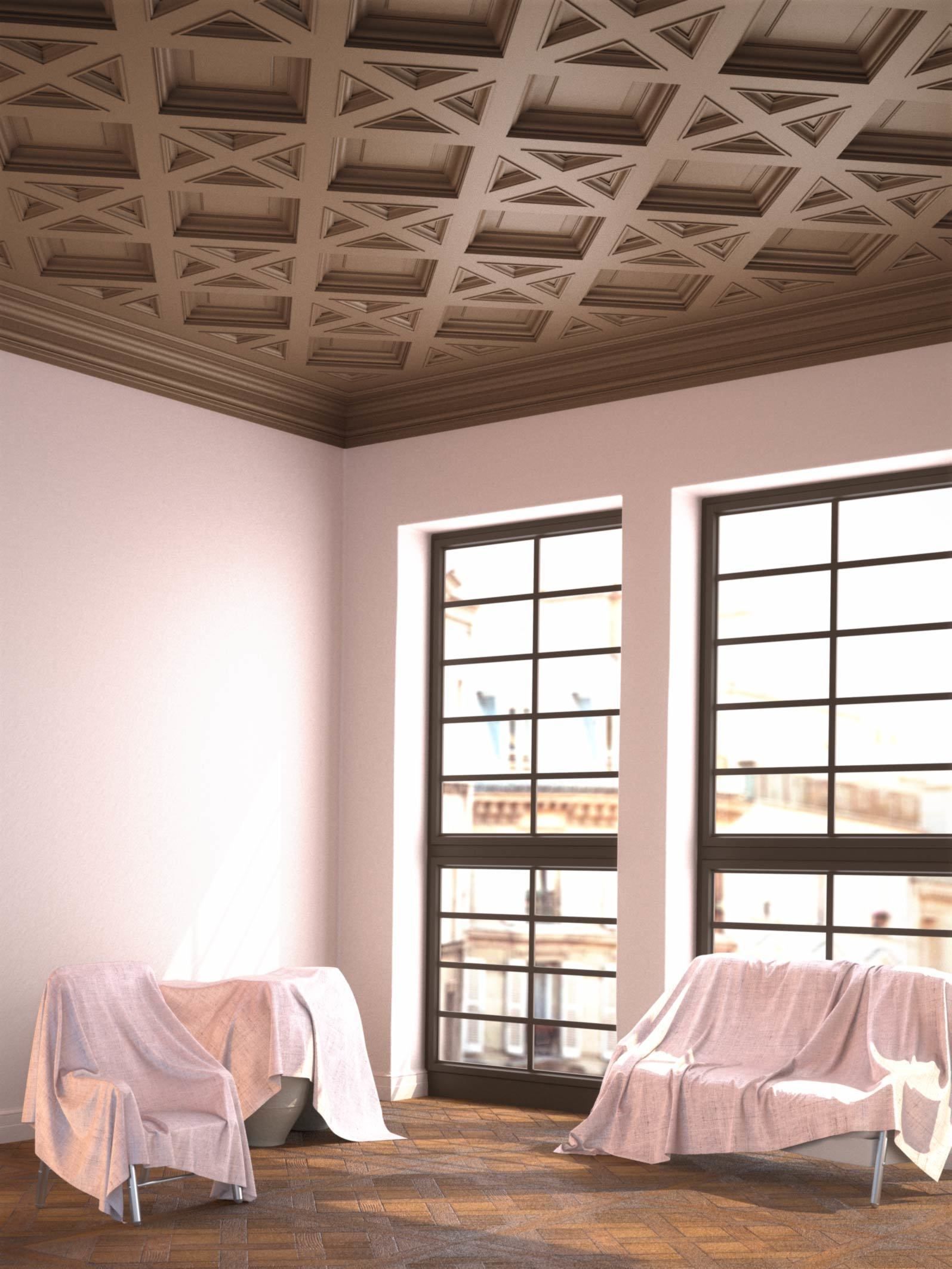 Classical Ceiling Design Pl-cmc10 from the Decoright Collection 3D model_1