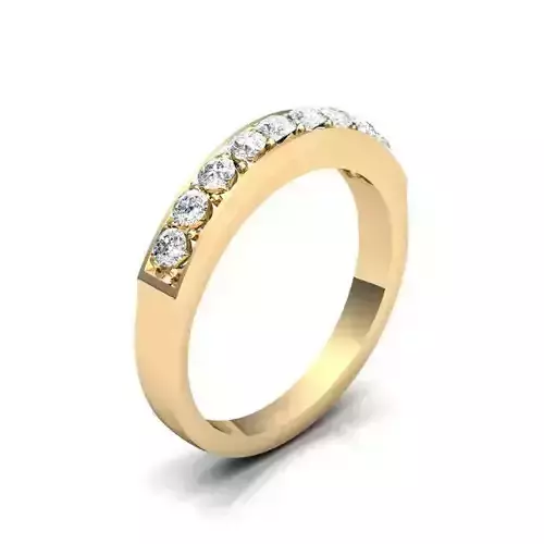 Gold Color Engagement Ring With Diamonds 76