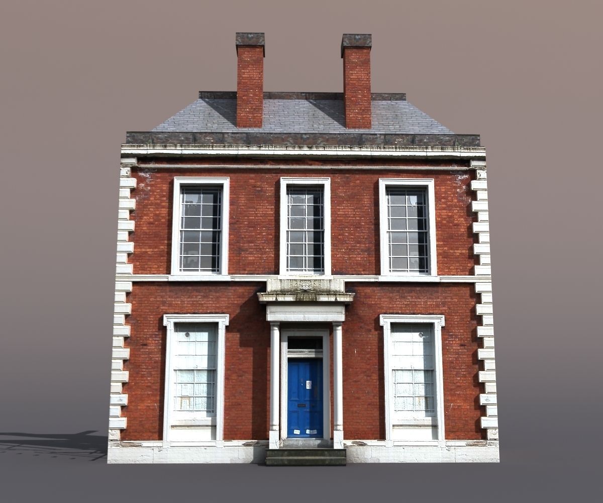 Apartment Building 42 Low-poly 3D model_1