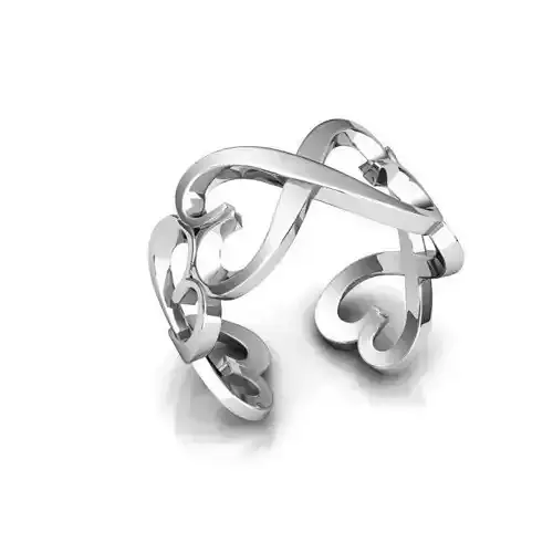 Heart Design Wedding Ring 1
