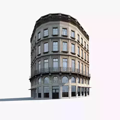 Apartment House 108 Low-poly 3D model