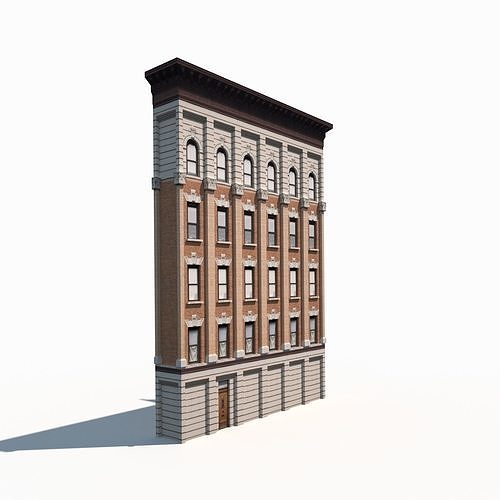 Apartment House 70 Low-poly 3D model