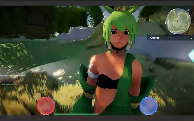 Character model for video-game Low-poly 3D model