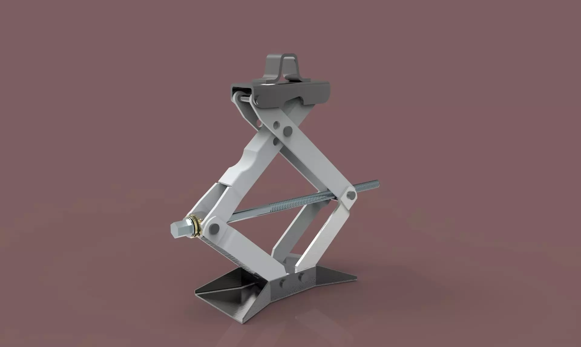 Jack metal tool Free 3D model_0