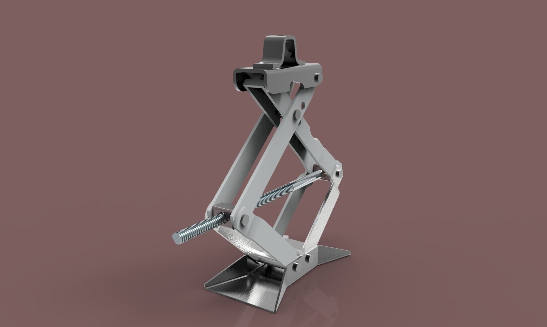 Jack metal tool Free 3D model_1