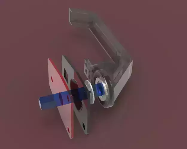 Handle plastic latch Free 3D model